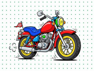 Desenhos de Moto para colorir