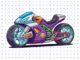 Desenhos de Moto Futurista para colorir