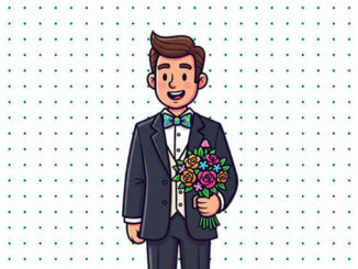 Desenhos de Noivo para colorir