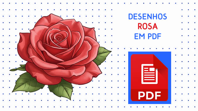 Desenhos de Rosa em PDF