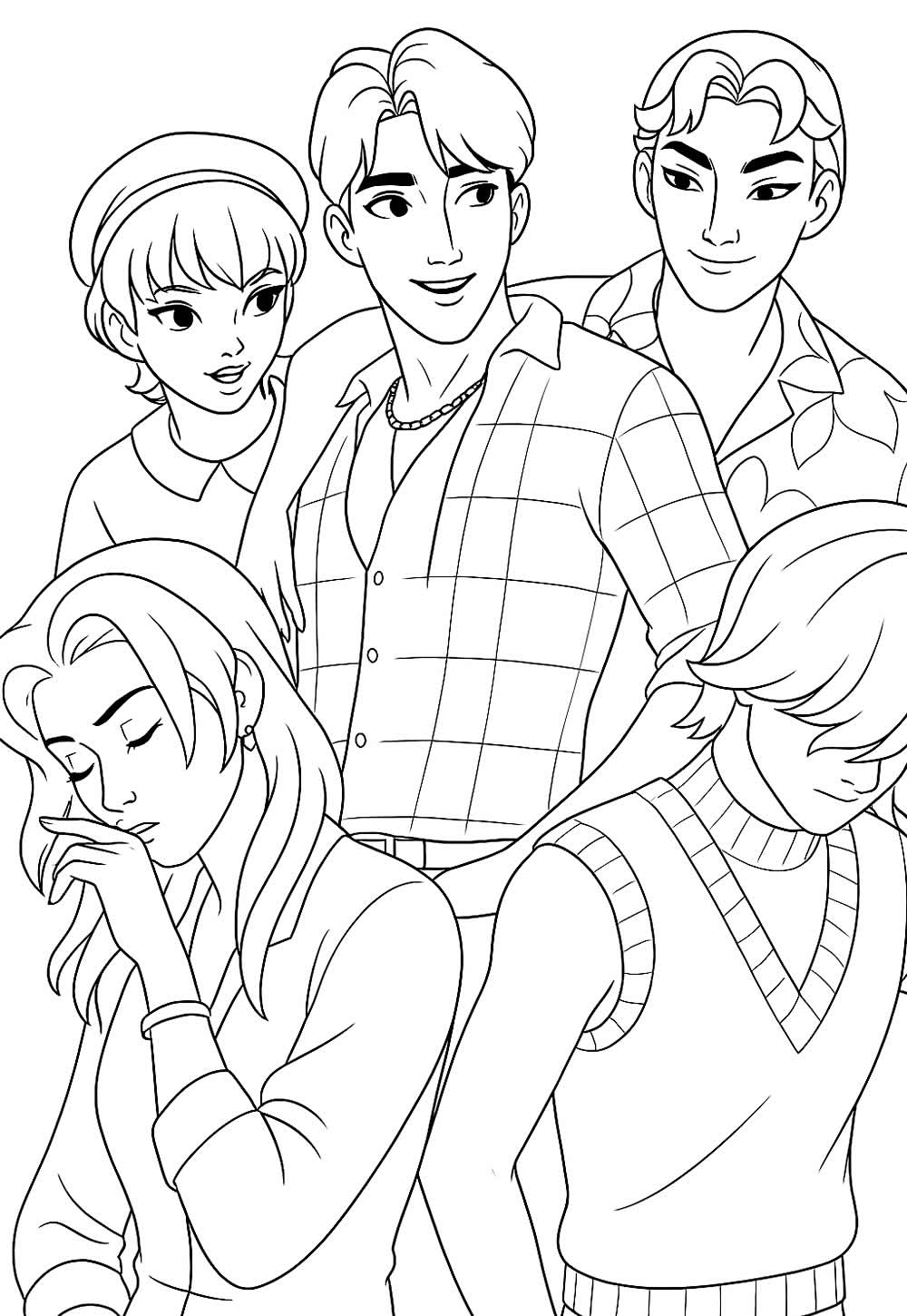 Desenho de Saja Boys para colorir