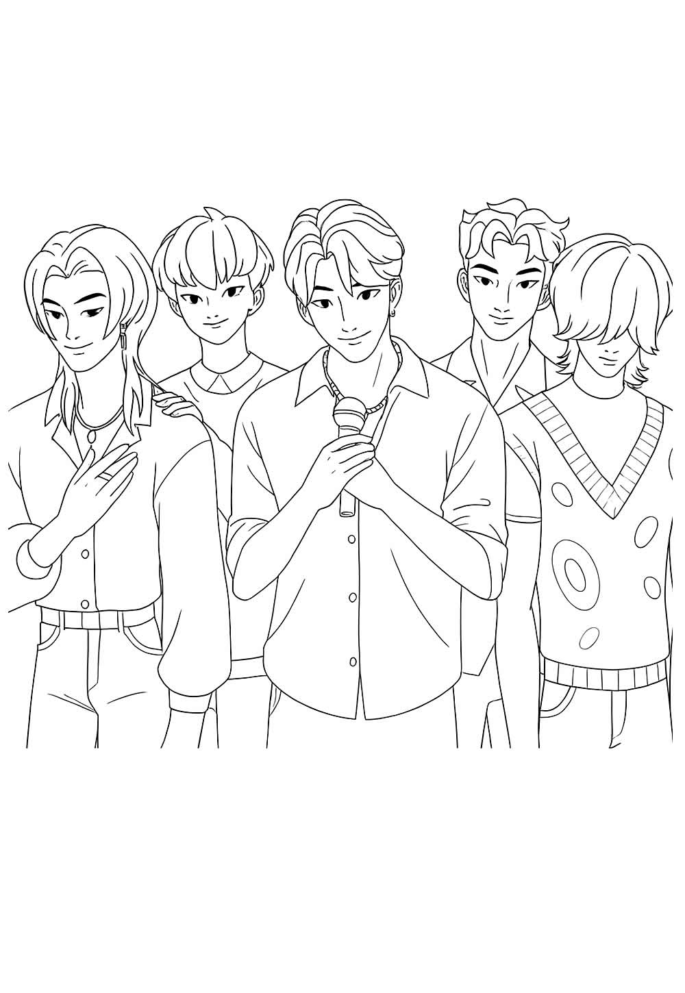 Desenho de Saja Boys para colorir