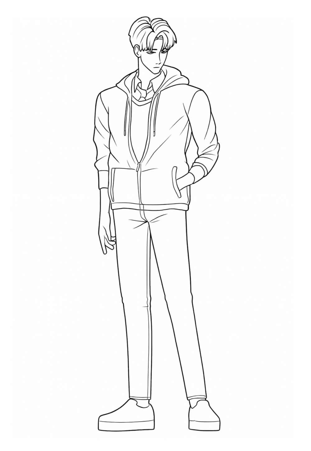 Desenho de Linu para colorir