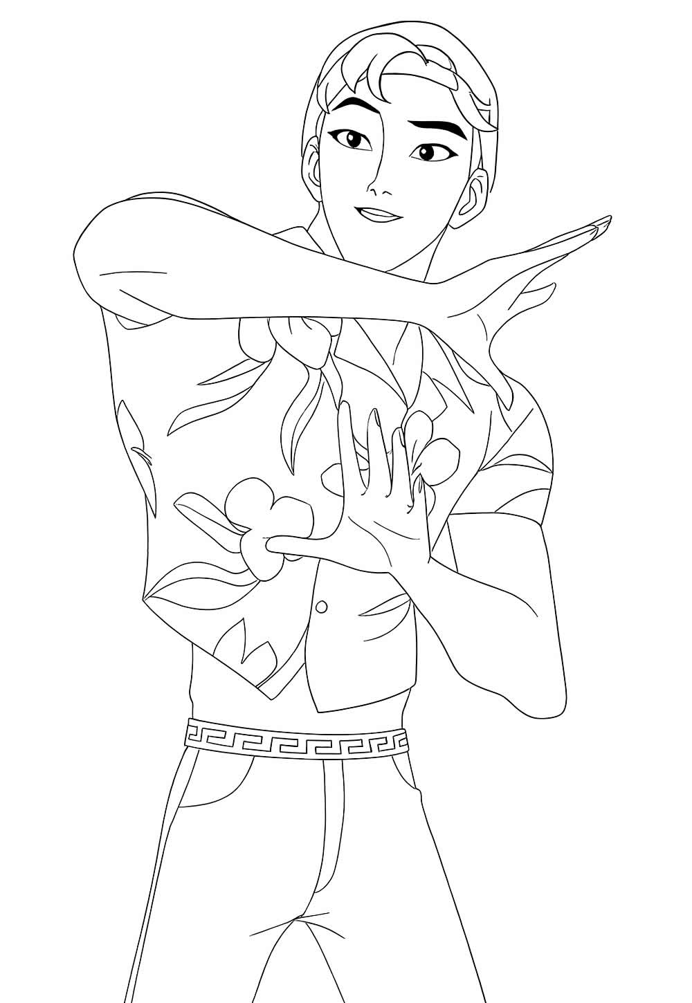 Desenho de Saja Boys para colorir