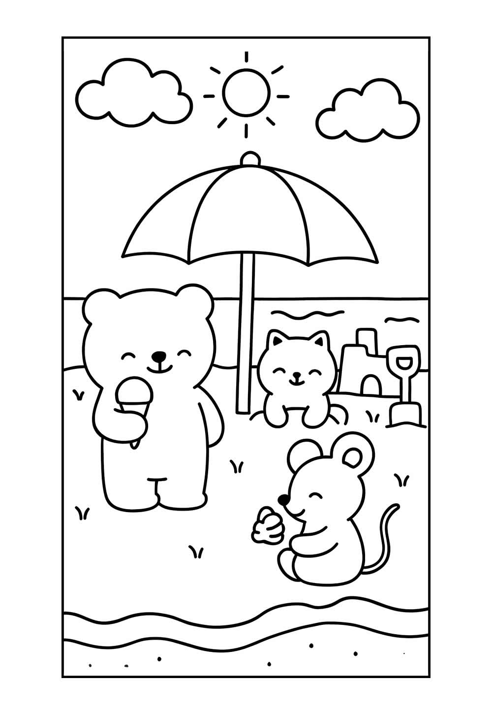 Desenhos de Bobbie Goods para colorir - Praia