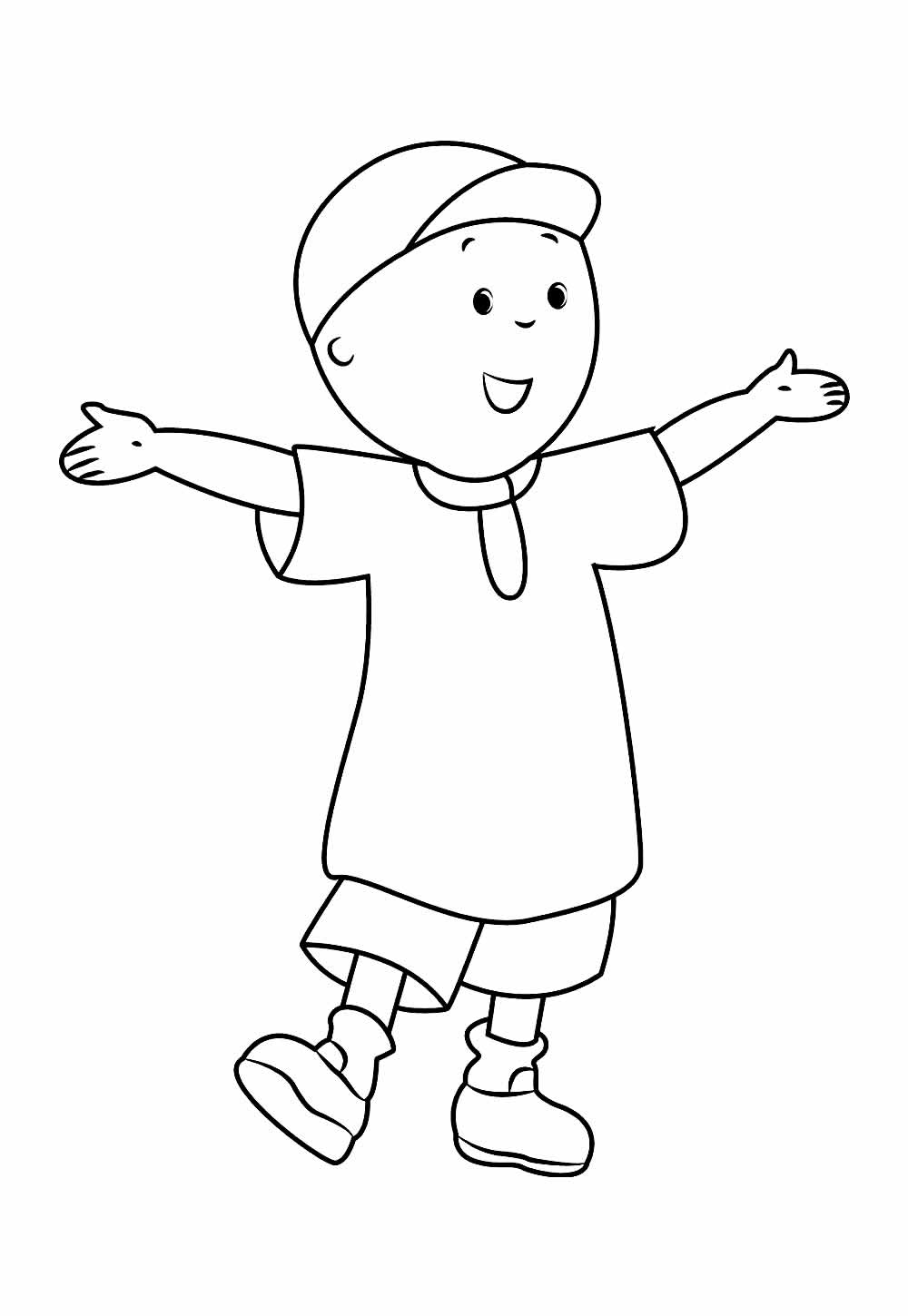 Caillou para colorir