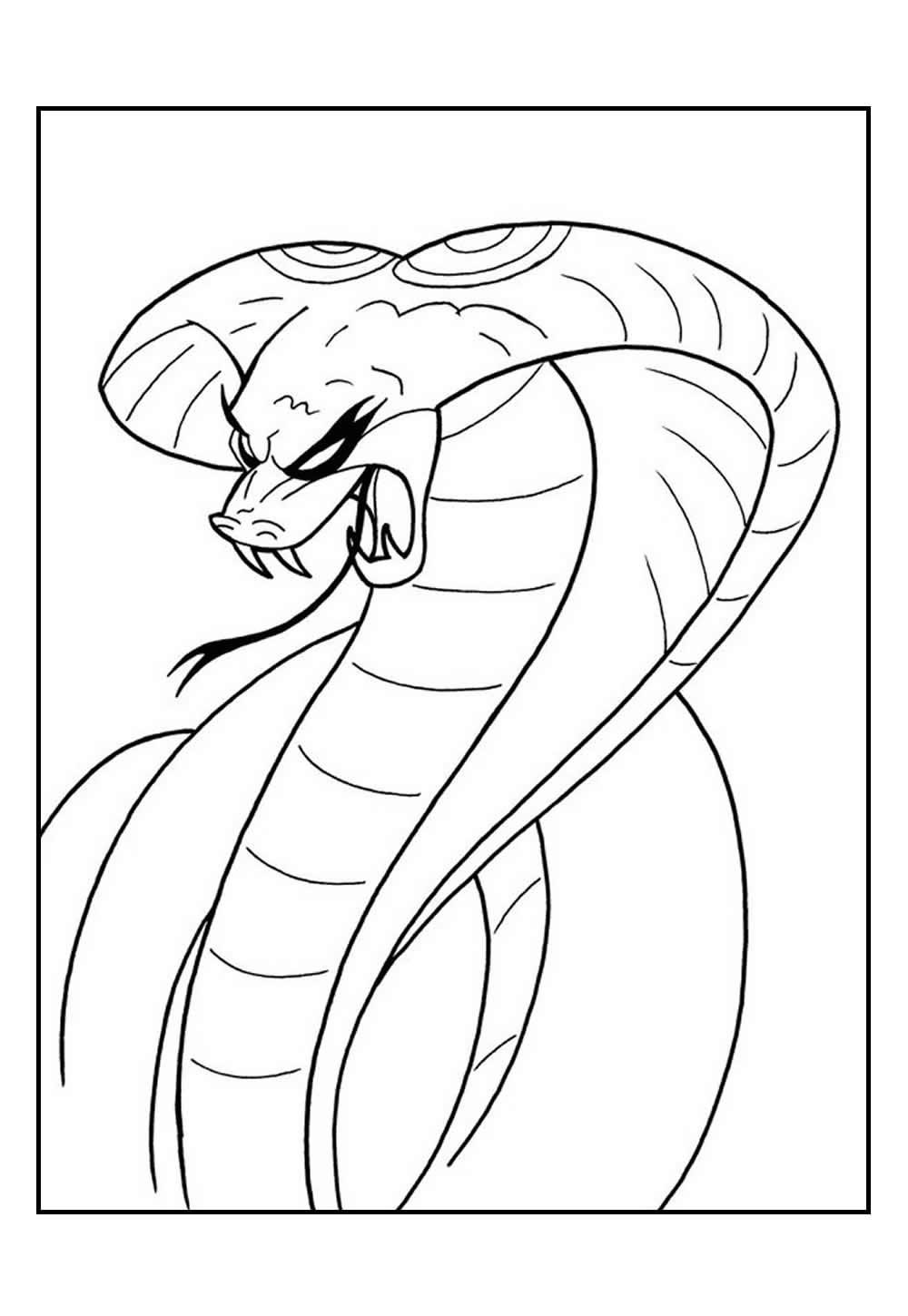 Desenho de Cobra Naja