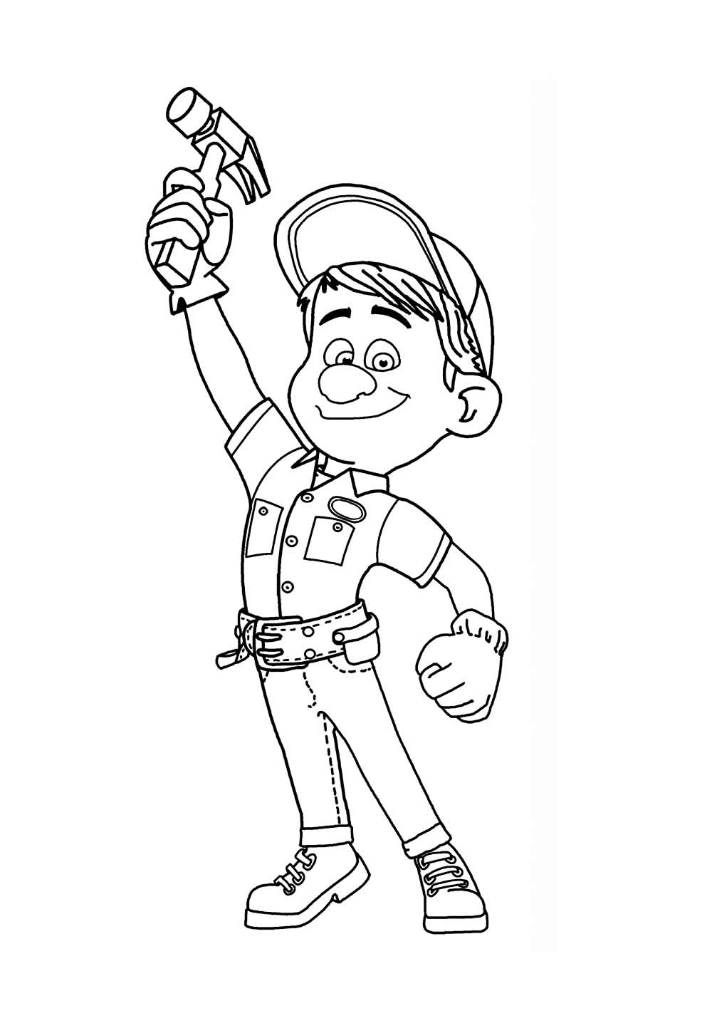 Desenho de Detona Ralph para pintar