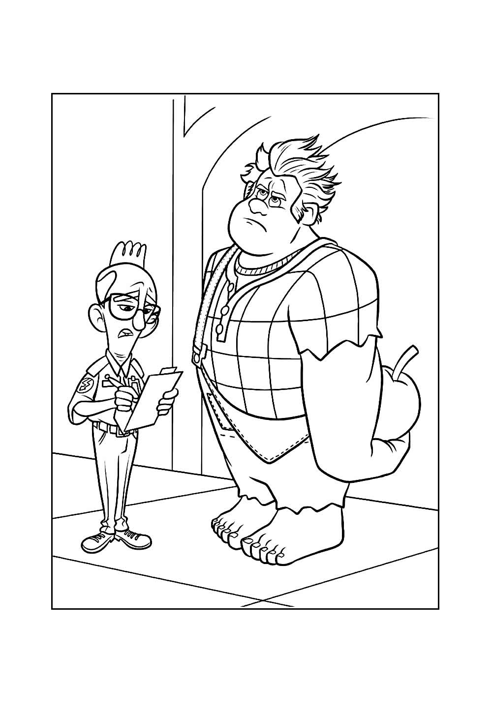 Detona Ralph para colorir