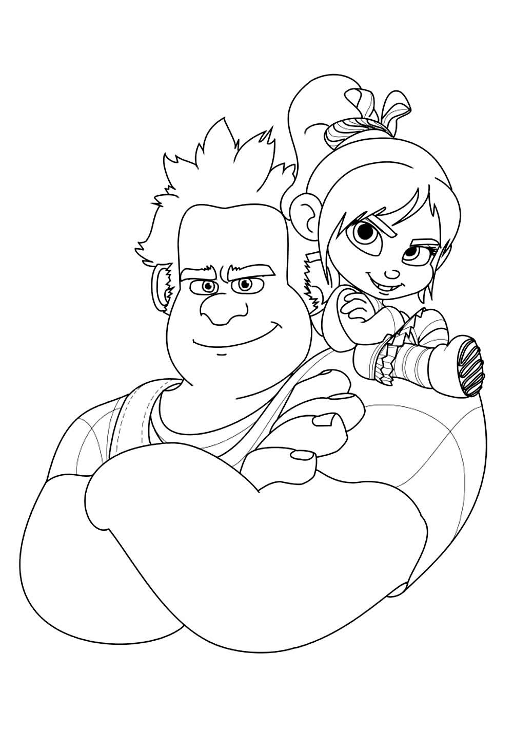 Detona Ralph para colorir