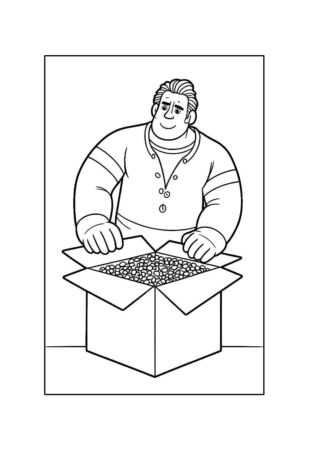 Desenho de Detona Ralph para colorir