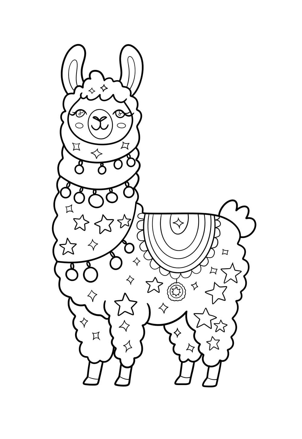 Desenhos Lhama Pintar