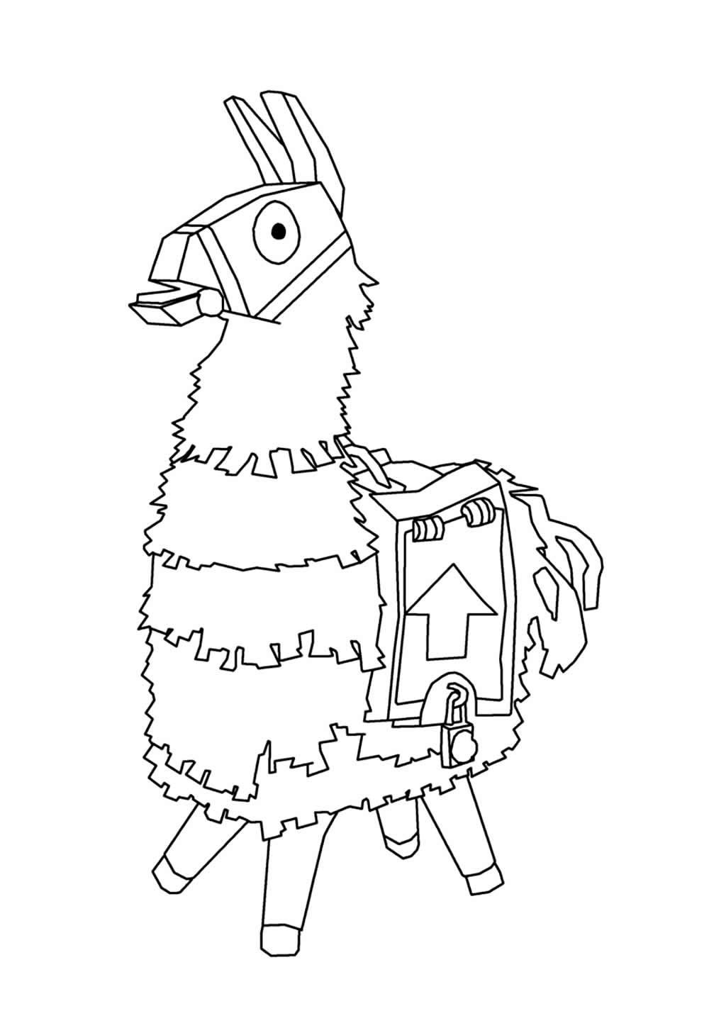 Desenhos de Lhama para colorir