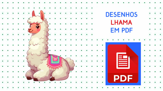 Desenhos de Lhama em PDF