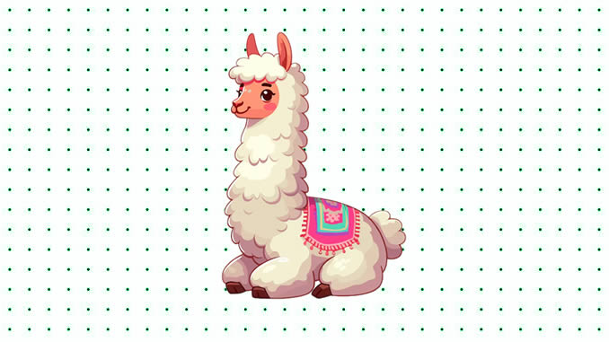 Desenhos de Lhama para colorir