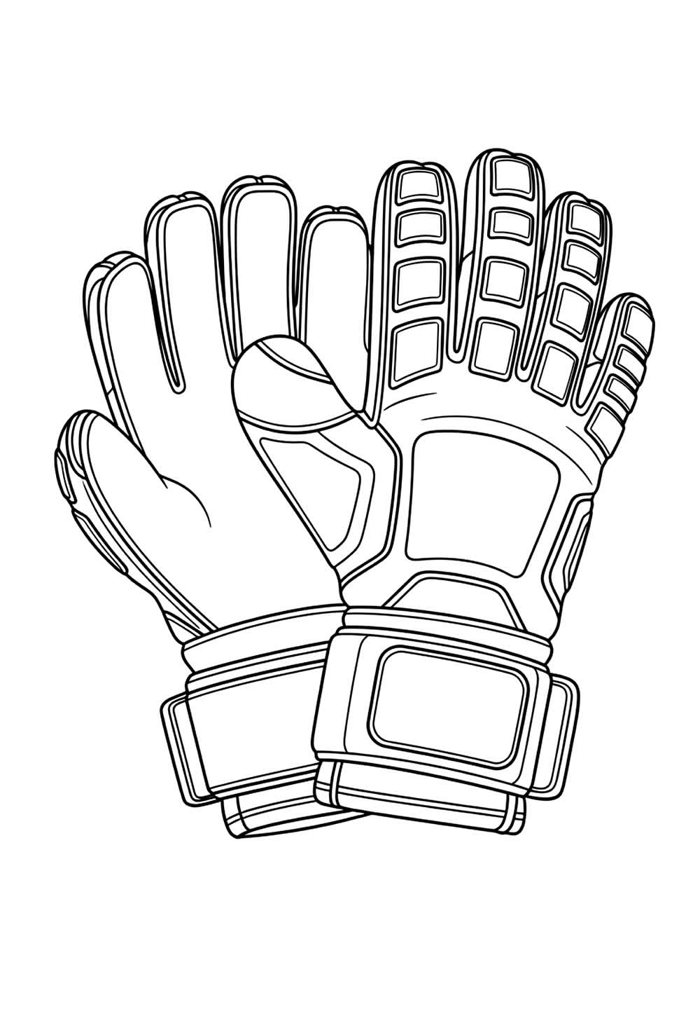 Desenho de Luva de Goleiro