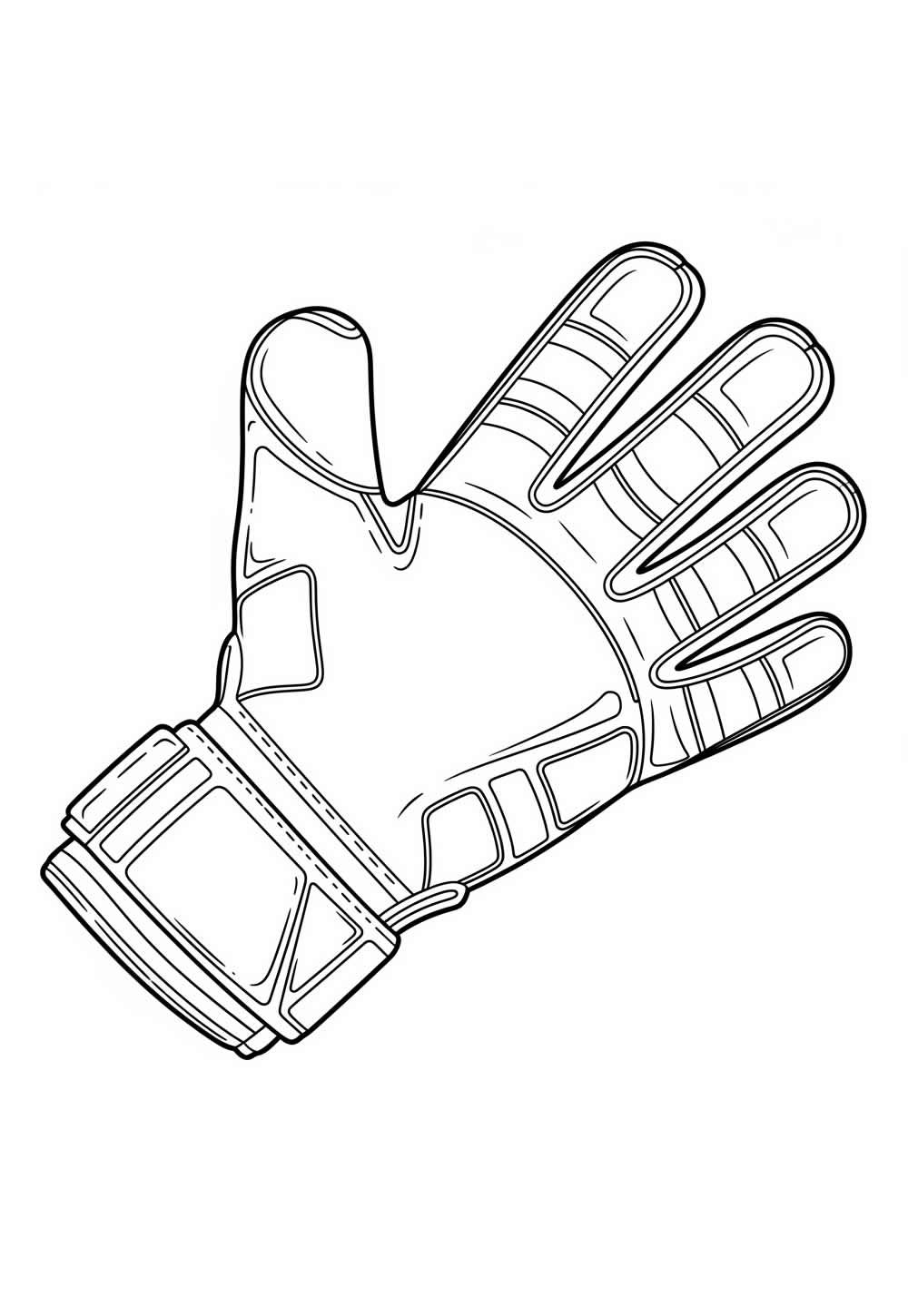 Luva de Goleiro para colorir