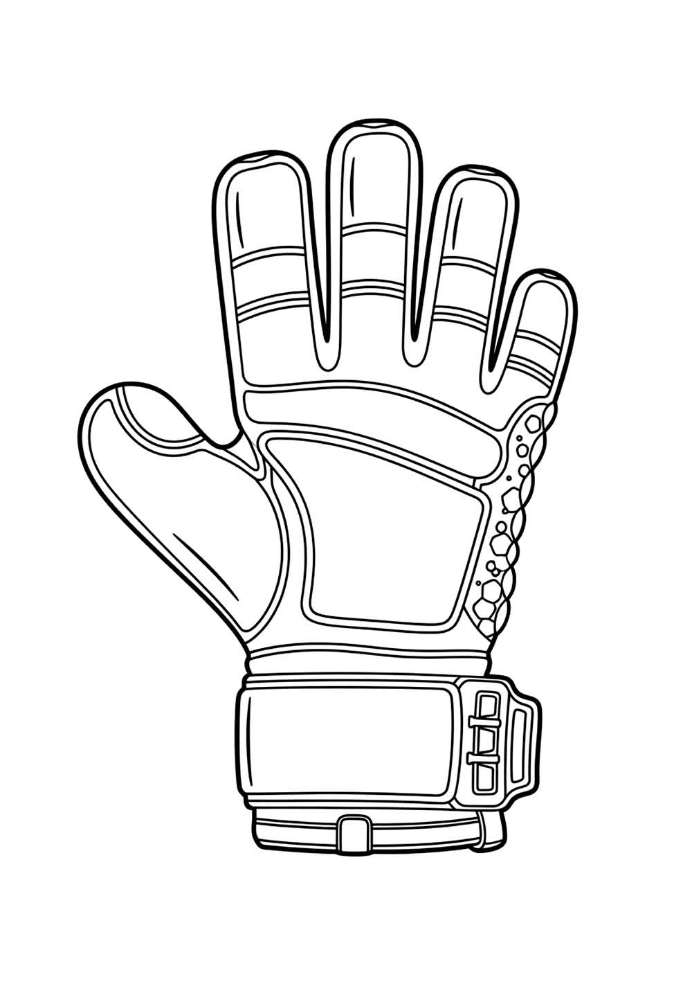 Luva de Goleiro para colorir