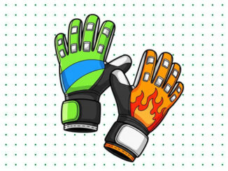 Desenhos de Luva de Goleiro para colorir