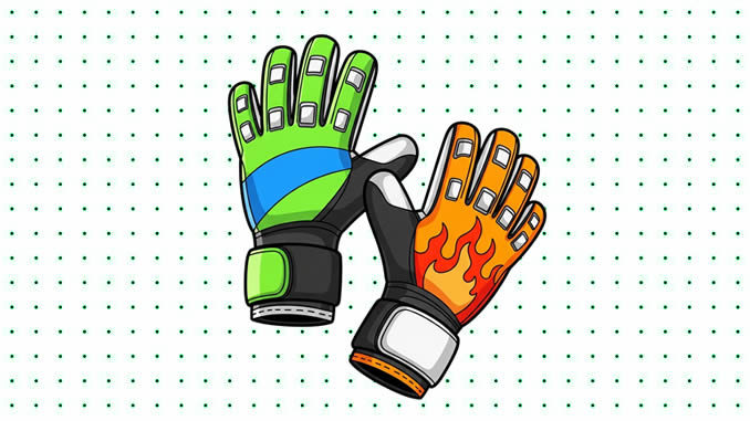 Desenhos de Luva de Goleiro para colorir