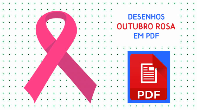 Desenhos de Outubro Rosa em PDF