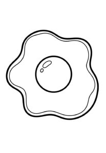 Desenhos de Ovo Frito para Colorir e Pintar - Tudo Para Colorir