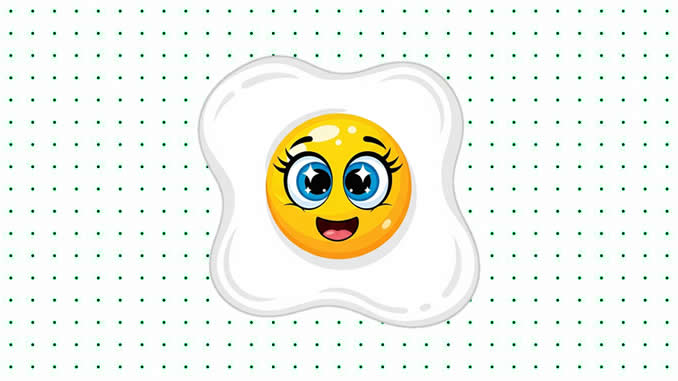 Desenhos de Ovo Frito para colorir