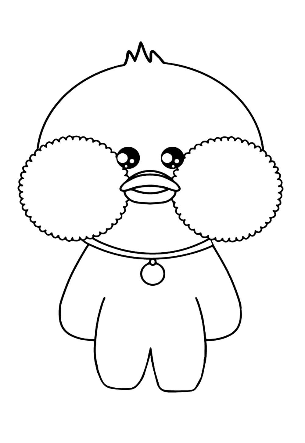Desenho Fofo de Paper Duck para colorir