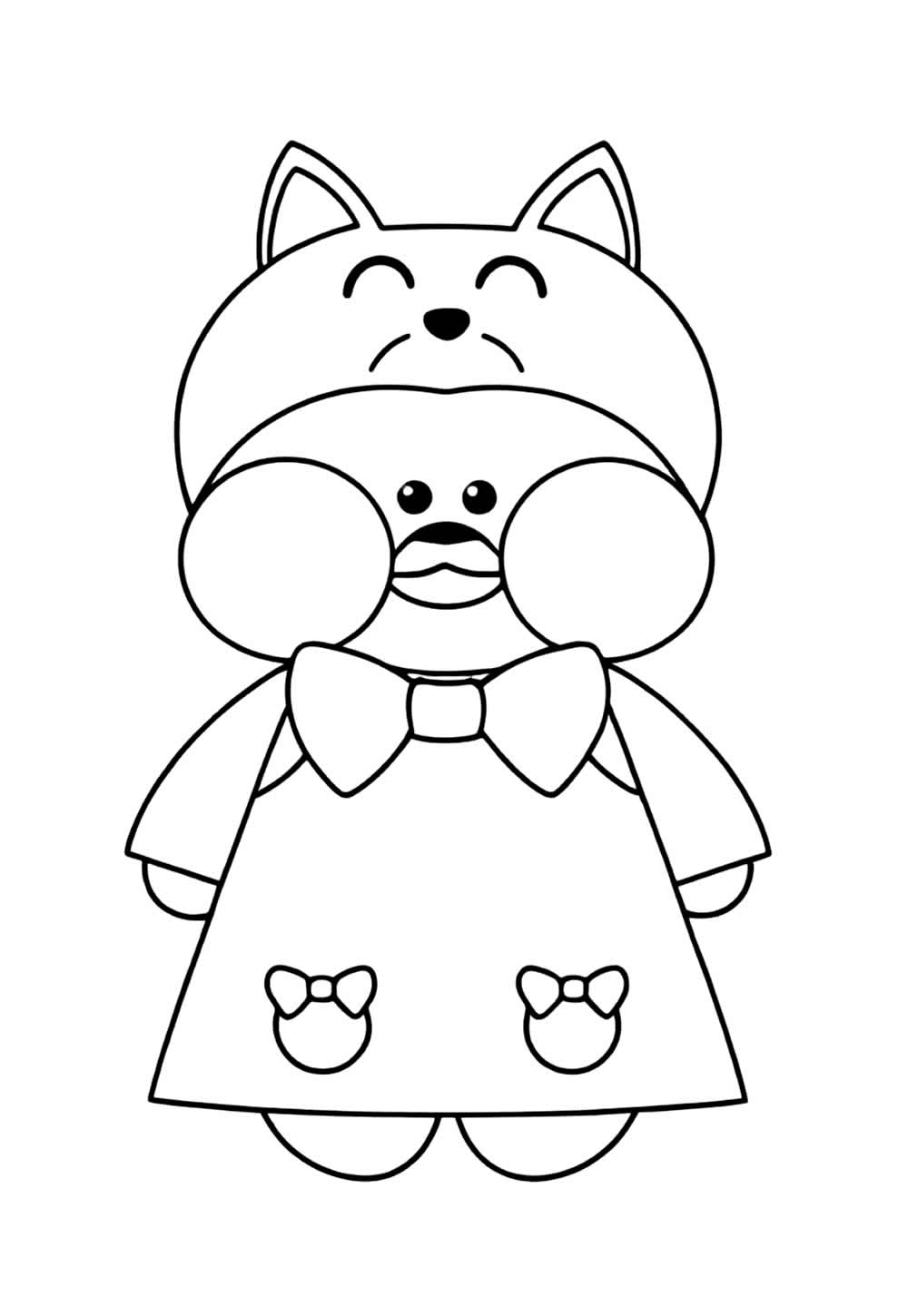 Desenho de Paper Duck para imprimir