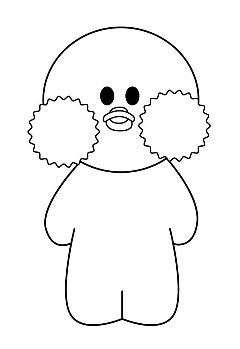 Desenhos de Paper Duck para Colorir e Pintar - Tudo Para Colorir
