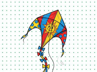 Desenhos de Pipa para colorir