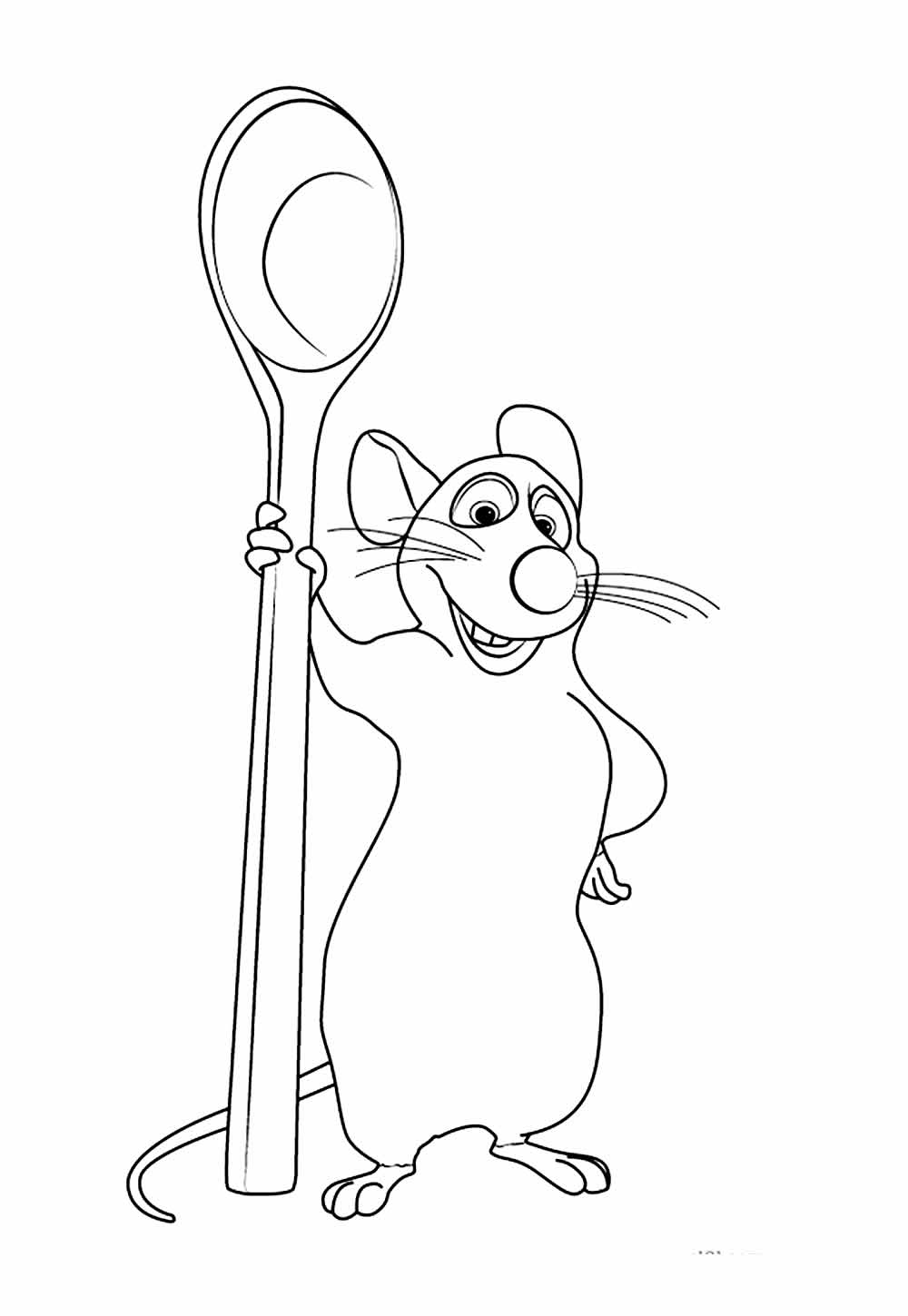 Desenho de Ratatouille para colorir