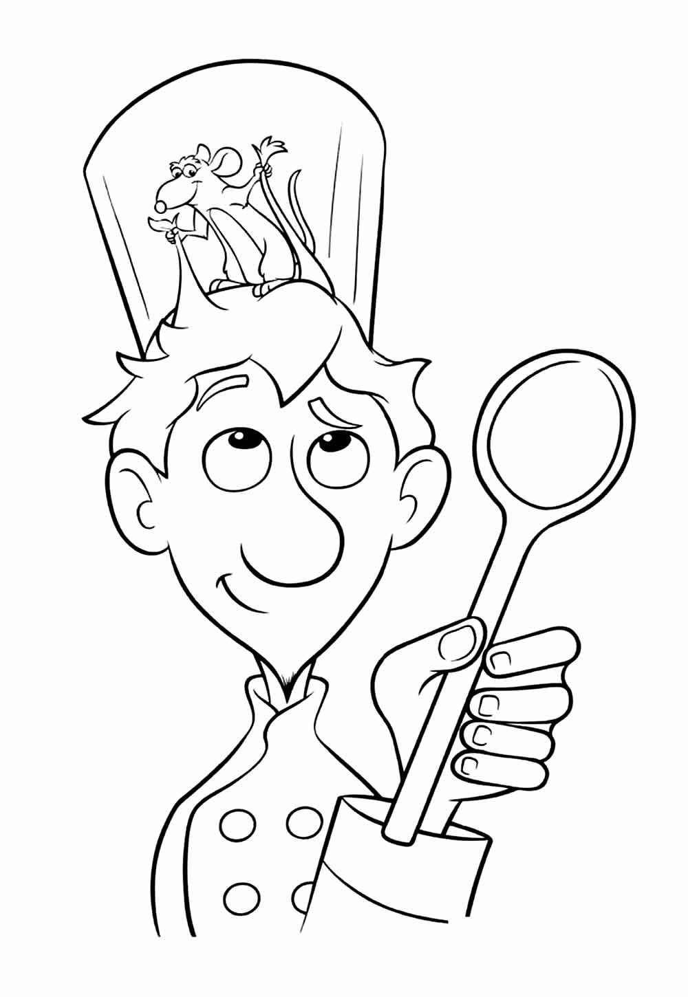 Ratatouille para colorir