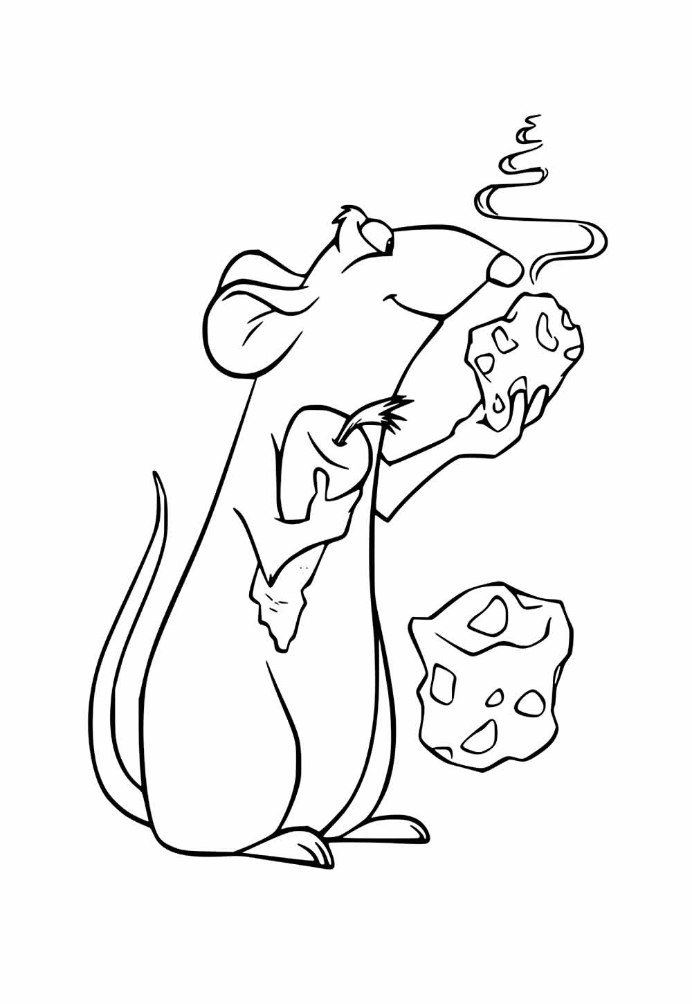 Desenho de Ratatouille para pintar