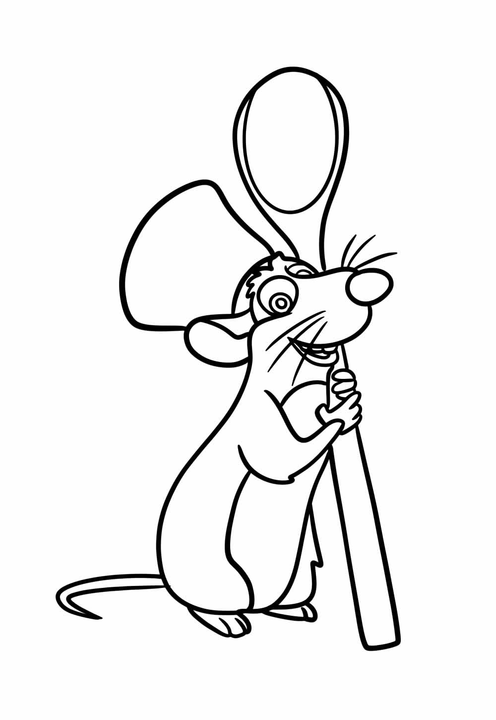 Desenho de Ratatouille para pintar