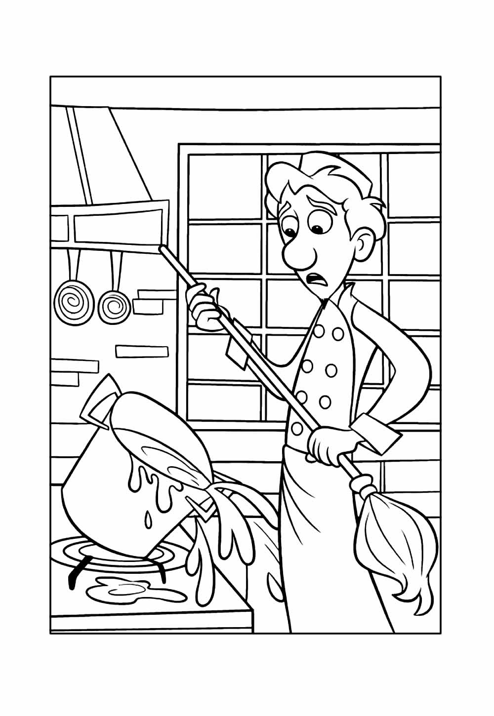 Desenho de Ratatouille