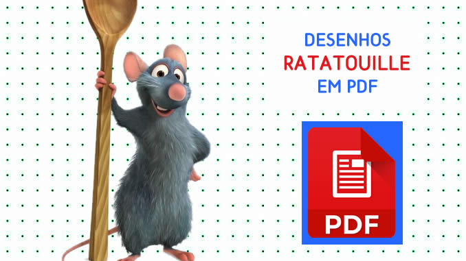 Desenhos de Ratatouille em PDF