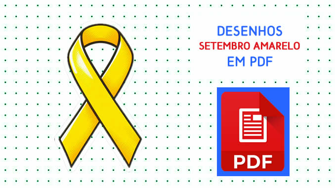Desenhos do Setembro Amarelo em PDF