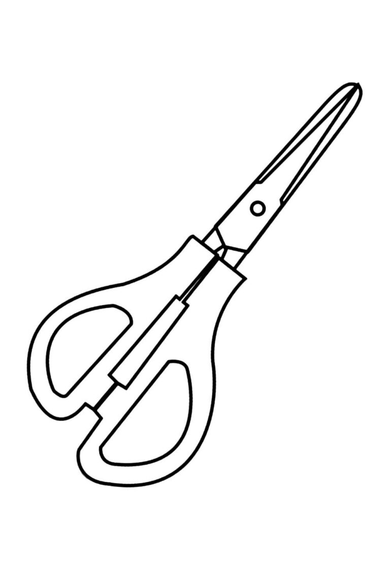 Desenhos de Tesoura para Colorir e Pintar - Tudo Para Colorir