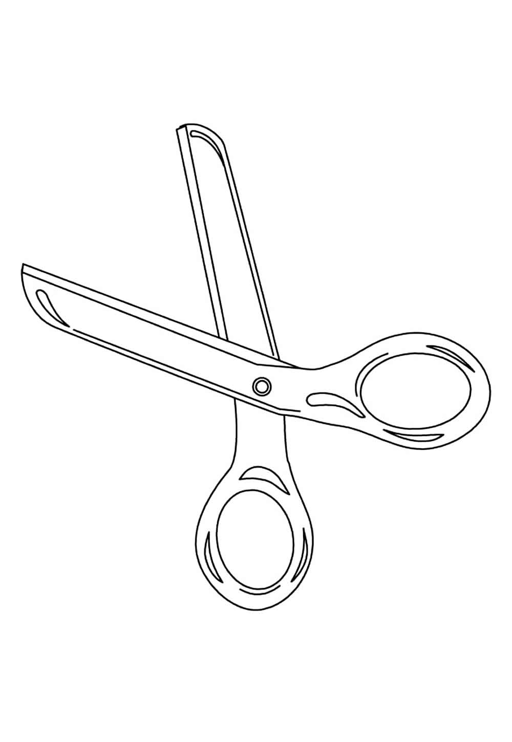 Desenho de Tesoura para imprimir