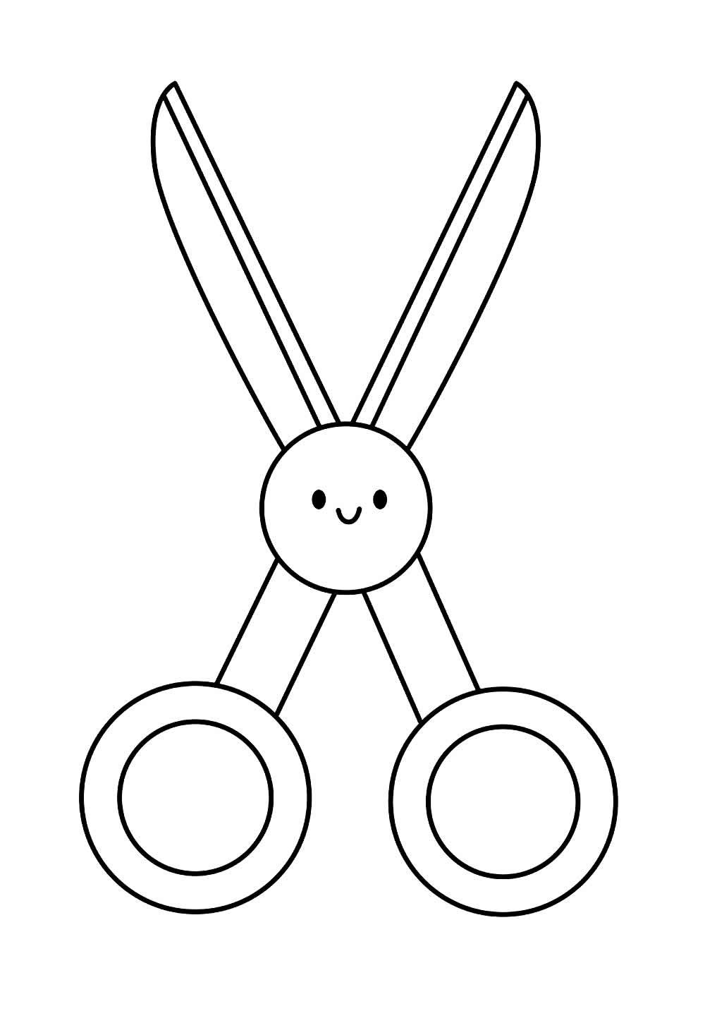 Tesoura para colorir