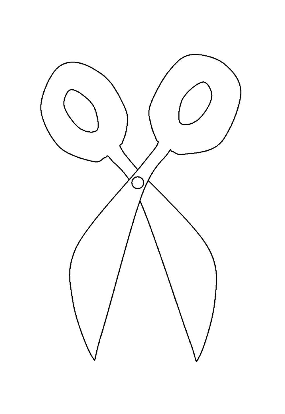 Desenho de Tesoura para pintar