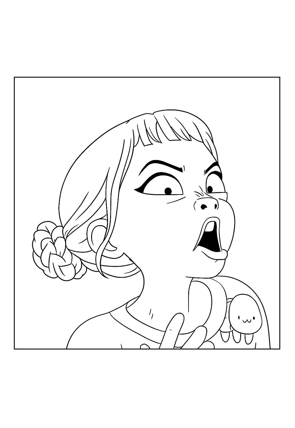 Desenho da Zoey de Guerreiras do K-Pop