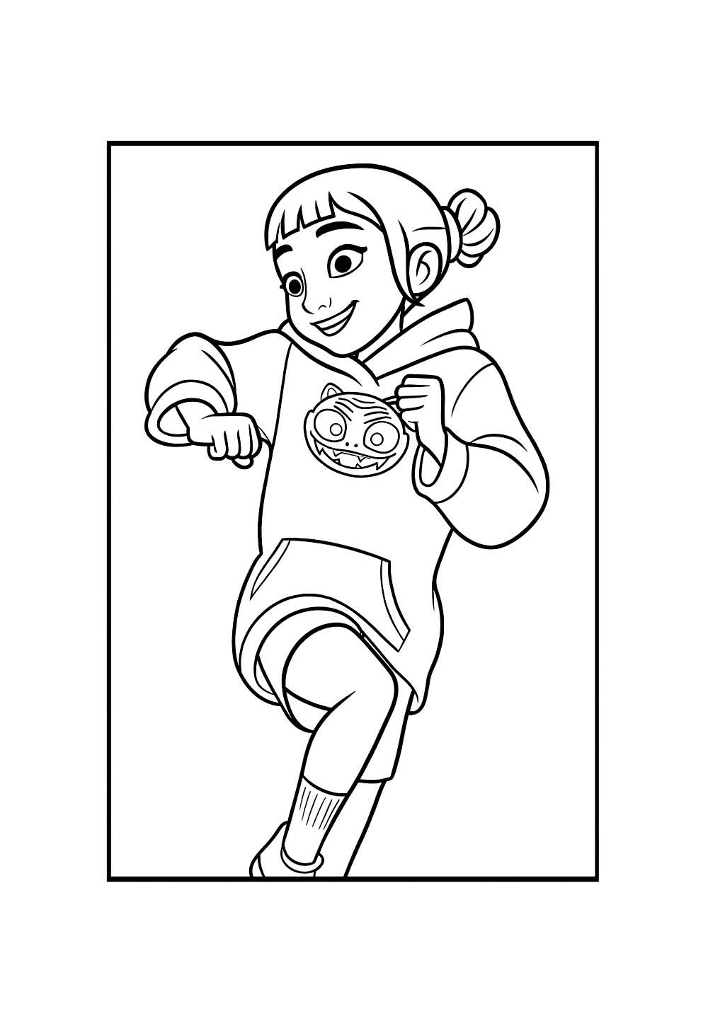 Desenho da Zoey de Guerreiras do K-Pop para colorir