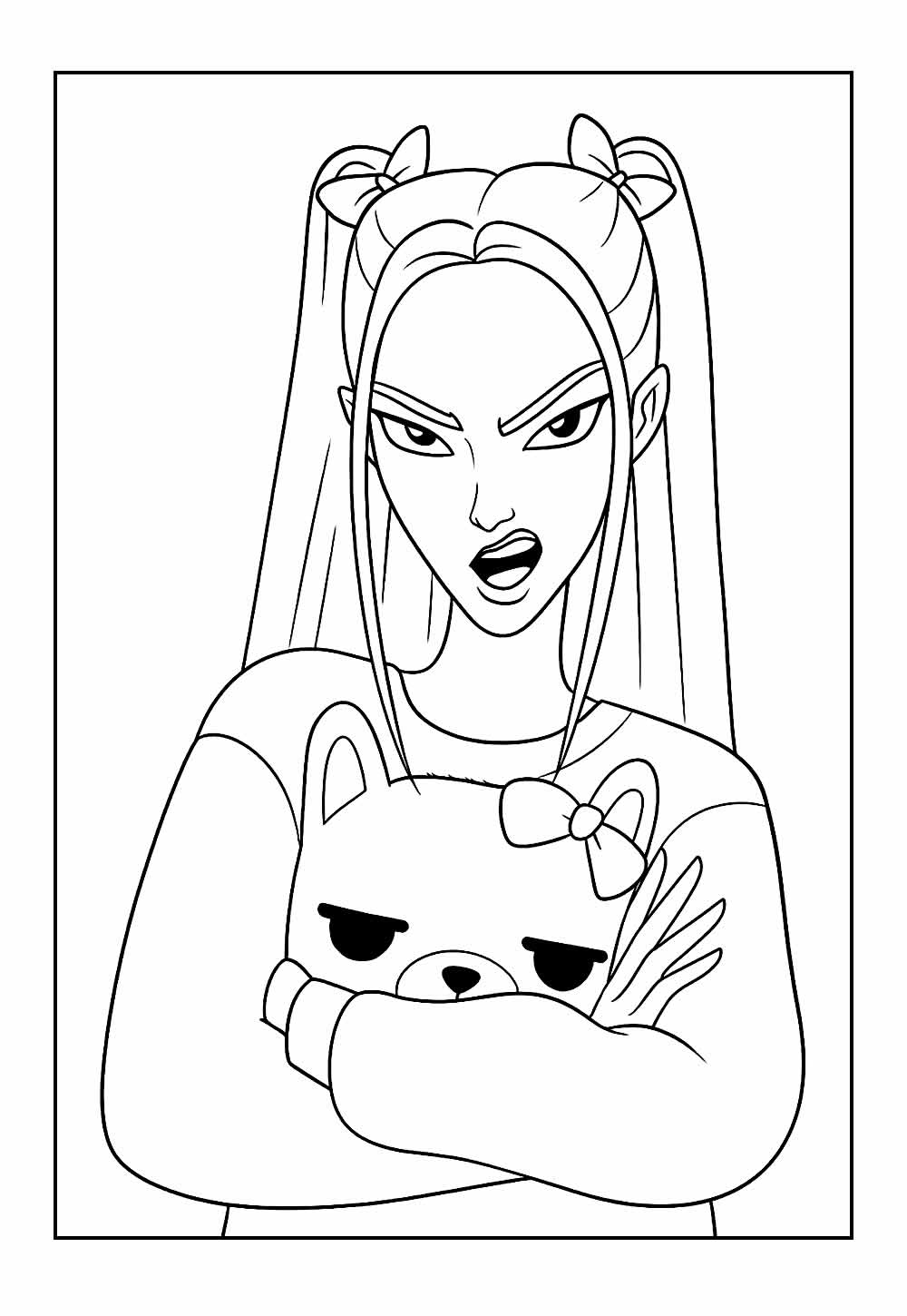 Desenho da Mira para colorir