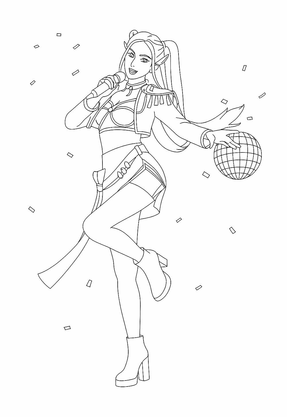 Desenhos da Mira para colorir