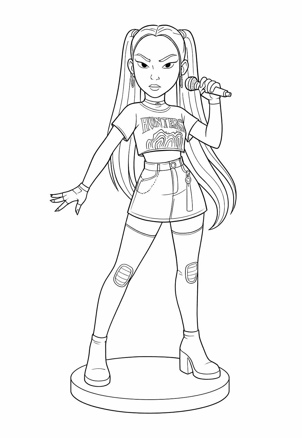 Desenho de Mira - Guerreiras do K-Pop