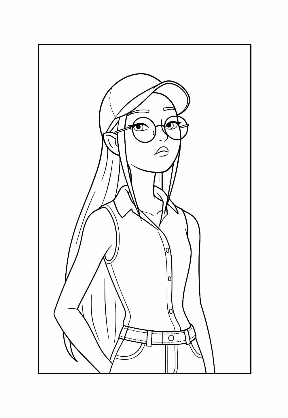 Desenho da Mira para colorir