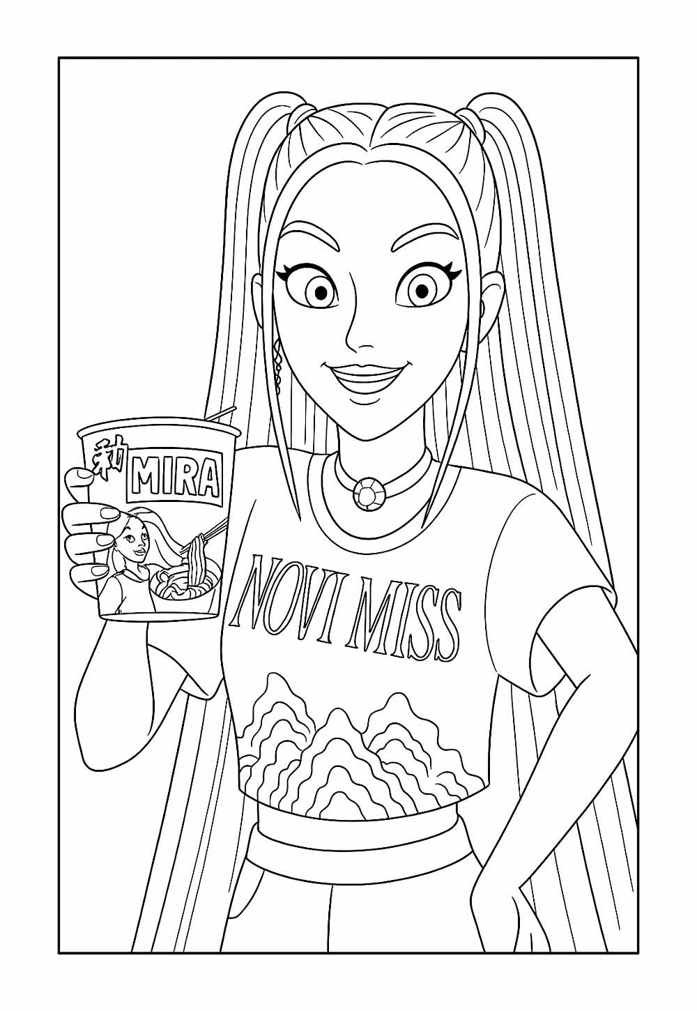 Mira para colorir - Guerreiras do K-pop