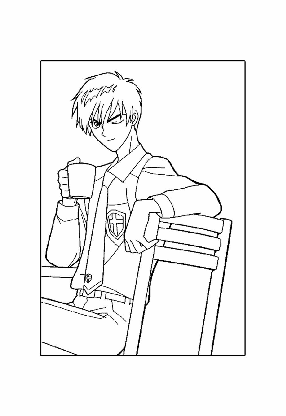 Desenho de Sakura Card Captors para pintar